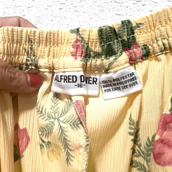 Alfred Dunner Pink and Red Midi A-Line Skirt 16 - Picture 2 of 6